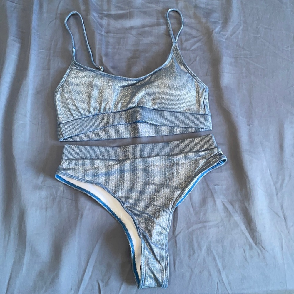 Sunny Co Blue Bathing Suit
